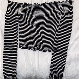 Off the shoulder crop top